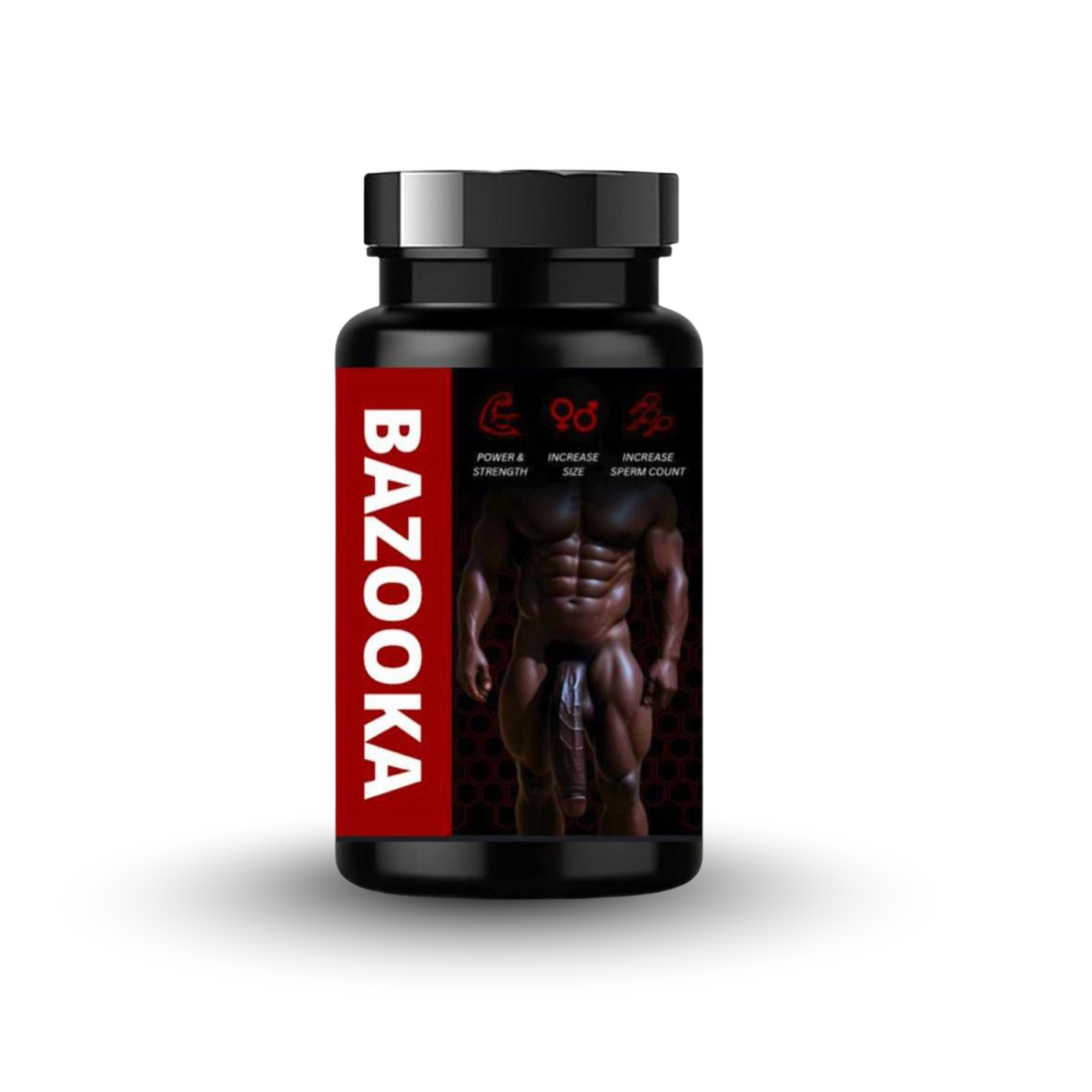 BAZOOKA Men's Herbal Vitality Capsules – Daily Men's Wellness Supplement for Energy, Stamina & Performance